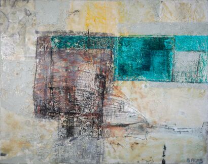 Fragments of the indefinite - a Paint Artowrk by Marisela Aguilar Salas
